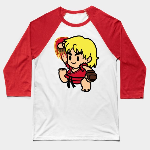 Cute Ken Baseball T-Shirt by Samtronika